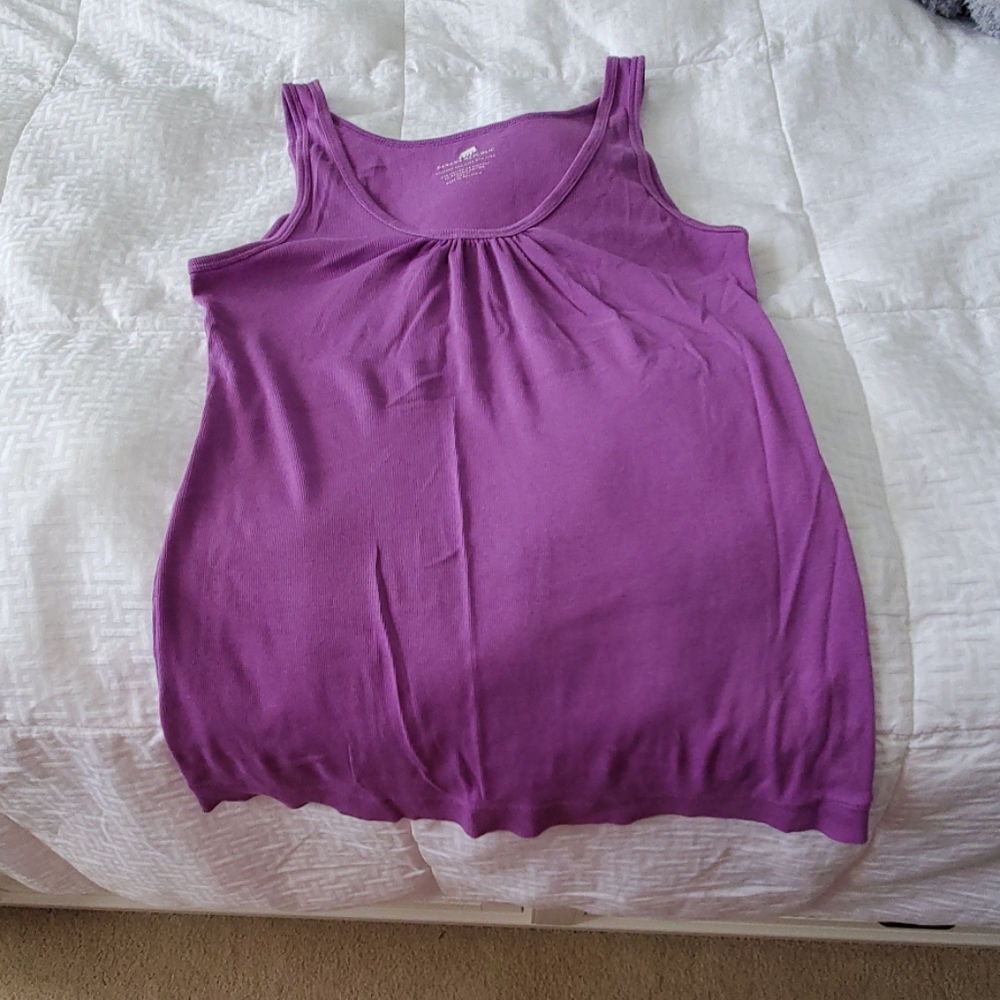 Purple Banana Republic Ribbed Tank Top